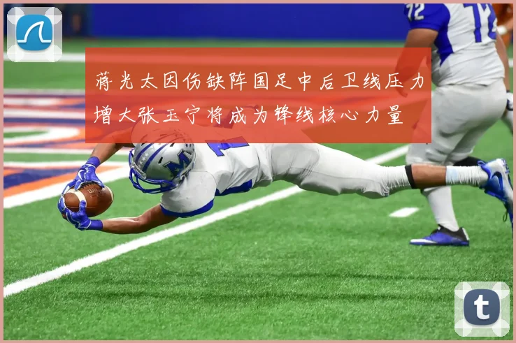 蒋光太因伤缺阵国足中后卫线压力增大张玉宁将成为锋线核心力量