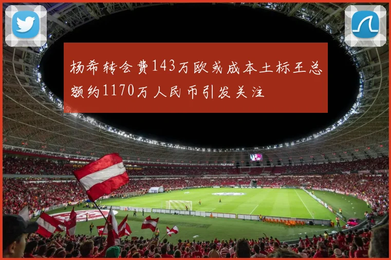 杨希转会费143万欧或成本土标王总额约1170万人民币引发关注